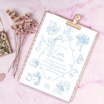 Toile Peter the Rabbit Beatrix Baby Shower