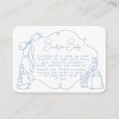 Toile Peter the Rabbit Beatrix Baby Shower Books エンクロージャーカード (正面)