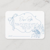 Toile Peter the Rabbit Beatrix Baby Shower Diaper エンクロージャーカード (正面)
