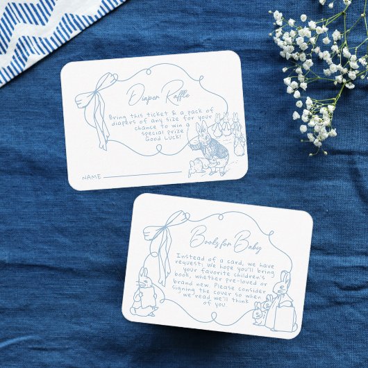 Toile Peter the Rabbit Beatrix Baby Shower Diaper エンクロージャーカード