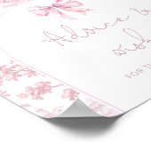 Toile pink Paris advice and wishes for Newlyweds ポスター (角)