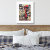 Toile Poulbot au journal キャンバスプリント (インサイチュ (寝室))