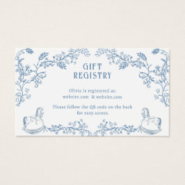 Toile Registryベビーシャワー格納装置カード