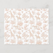 Toile Safari Advice and wishes for parents card (裏面)