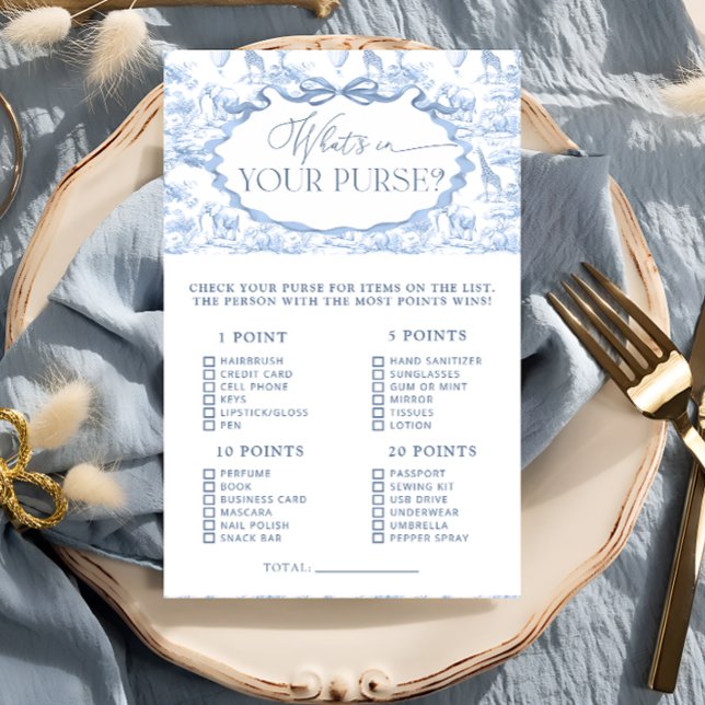 Toile Safari Whatsあなたの財布の赤ちゃんシャワーゲーム (クリエイターアップロード済み)