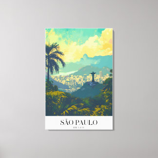 Toile Sao Paulo Vintage Voyage キャンバスプリント