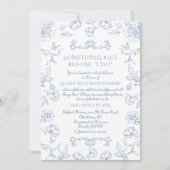 Toile Something Blue before I doブライダルシャワー 招待状 (正面)