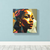 Toile Tableau Deco (Silhoette de Paix ) キャンバスプリント (インサイチュ (ウッドフロア))