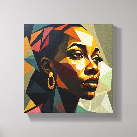 Toile Tableau Deco (Silhoette de Paix ) キャンバスプリント (正面)