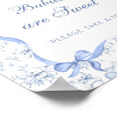 Toile Teddy Bearベビーは甘いTake A Treat ポスター (角)