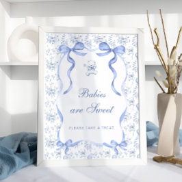 Toile Teddy Bearベビーは甘いTake A Treat ポスター