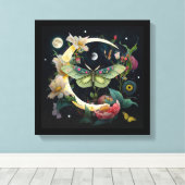 Toile tendue -  Papillon de nuit キャンバスプリント (インサイチュ (ウッドフロア))