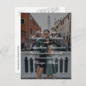 Toile & Writhaprage日付を保存する写真はがき インビテーションポストカード (正面/裏面)