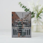 Toile & Writhaprage日付を保存する写真はがき インビテーションポストカード (スタンド正面)