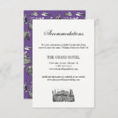 Toile & Writheshの結婚宿泊カード 出欠カード (正面/裏面)