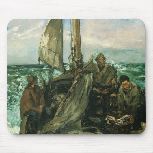 Toilers of the Sea by Edouard Manet,ヴィンテージ・アート マウスパッド (正面)