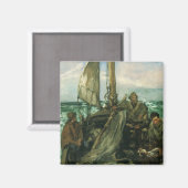 Toilers of the Sea by Edouard Manet,ヴィンテージ・アート マグネット (正面/裏面)