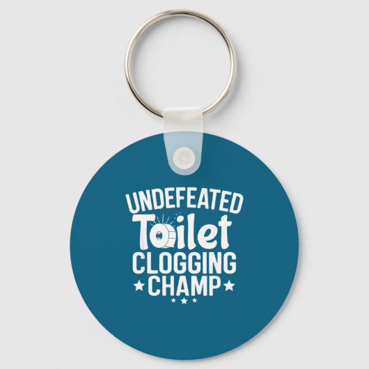 Toilet Champion Undefeated Clogging キーホルダー (正面)