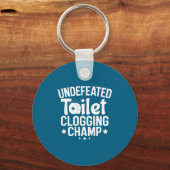 Toilet Champion Undefeated Clogging キーホルダー (正面)