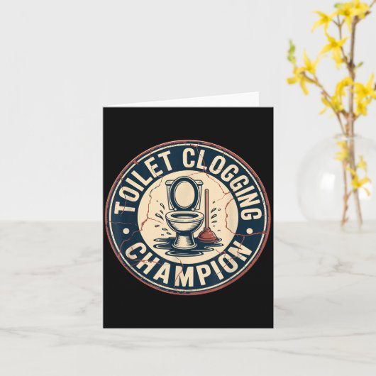 Toilet Clogging Chamon  カード (黄色い花)