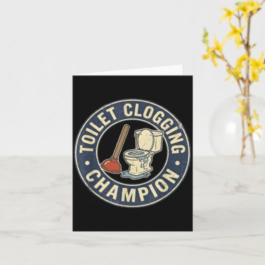 Toilet Clogging Chamon  カード (黄色い花)