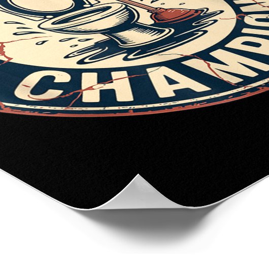 Toilet Clogging Chamon  ポスター (角)