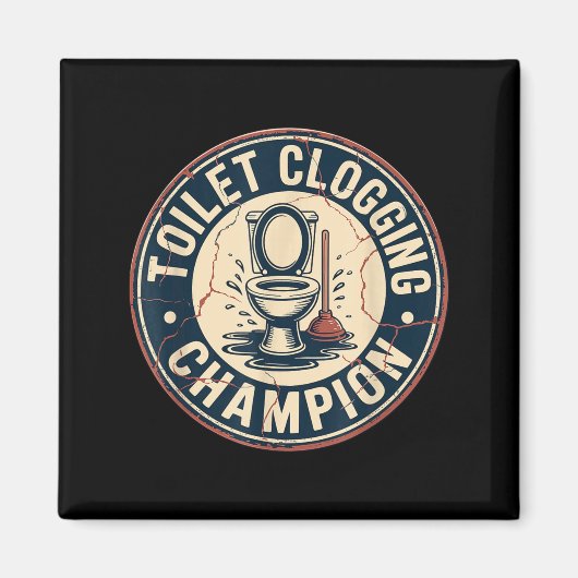 Toilet Clogging Chamon  マグネット (正面)