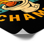 Toilet Clogging Chamon Funny Bathroom Clogger Quot ポスター (角)