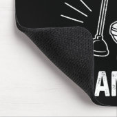 Toilet Clogging Chamon Funny Graphic Toilet Cloggi マウスパッド (コーナー)