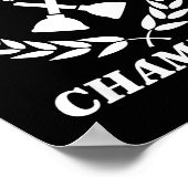 Toilet Clogging Chamon Funny Sarcastic ポスター (角)