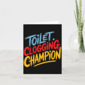 Toilet Clogging Chamon Graphic Toilet Clogging Cha カード (正面)