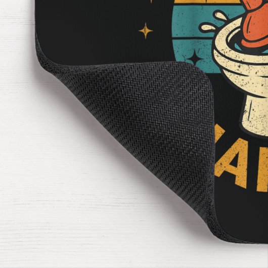 Toilet Clogging Chamon Tee Funny Meme  マウスパッド (コーナー)