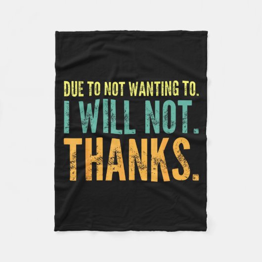 Toilet Later Feelin' Clog Saying Might HumorFeelin フリースブランケット (正面)