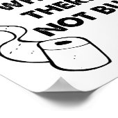 Toilet Paper Ads Funny Poster ポスター (角)