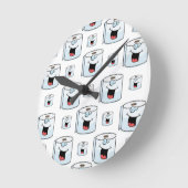 Toilet Paper Clock ラウンド壁時計 (傾斜)