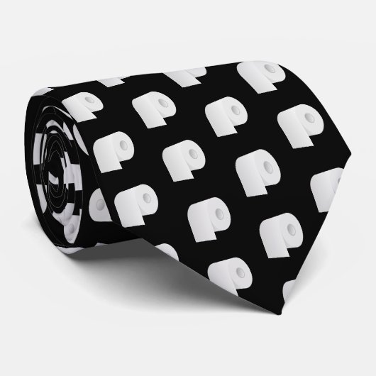 Toilet Paper Pattern ネクタイ (ロール)