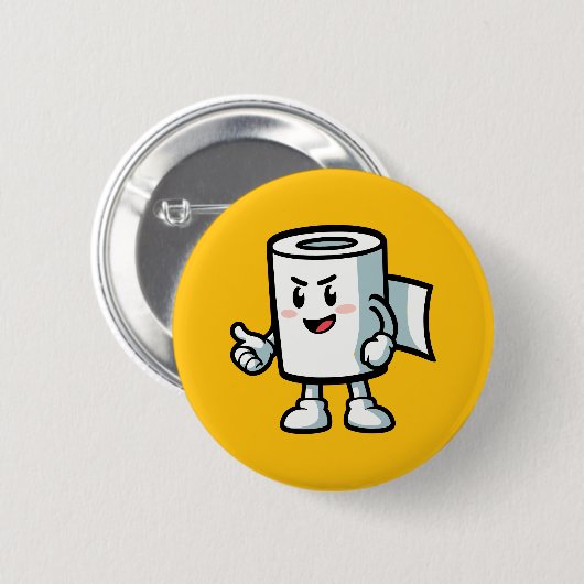 Toilet Roll 缶バッジ (正面&裏面)