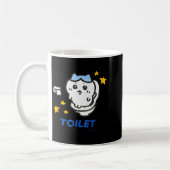 Toilet Time Chikawa Meme Funny Tee  コーヒーマグカップ (左)