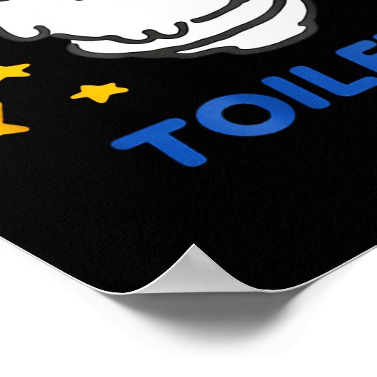 Toilet Time Chikawa Meme Funny Tee  ポスター (角)