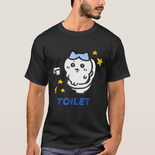 Toilet Time Chikawa Meme Funny Tee  Tシャツ (正面)