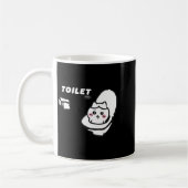 Toilet Time Chikawa Meme Tee  コーヒーマグカップ (左)