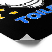 Toilet Time Chikawa Meme Tee ポスター (角)