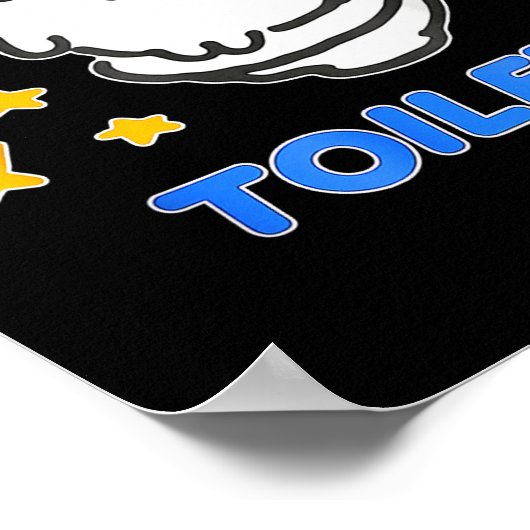 Toilet Time Chikawa Meme Tee ポスター (角)