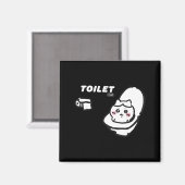 Toilet Time Chikawa Meme Tee  マグネット (正面/裏面)
