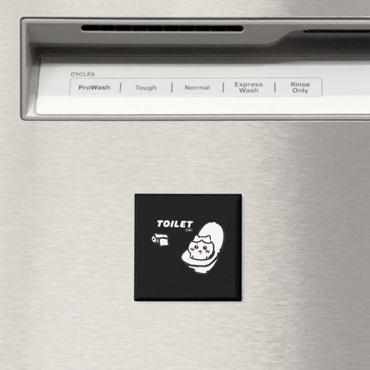 Toilet Time Chikawa Meme Tee マグネット (インサイチュ (食洗機))