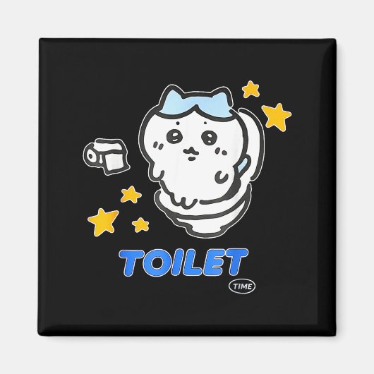 Toilet Time Chikawa Meme Tee  マグネット (正面)
