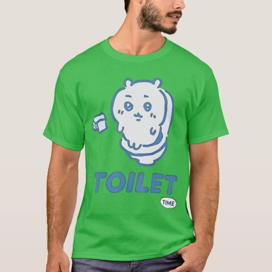 Toilet Time Chikawa Meme Tee Tシャツ (正面)
