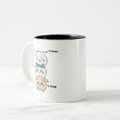 Toilet Time Chikawa Meme, toilet time chikawa meme ツートーンマグカップ (正面左)