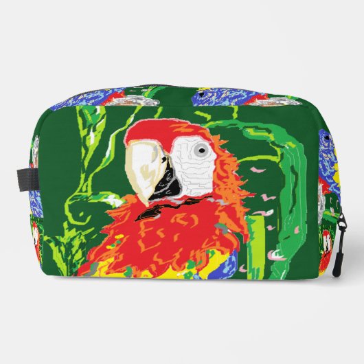 Toiletry Bag : Friendly  Parrots ドップキット (正面)