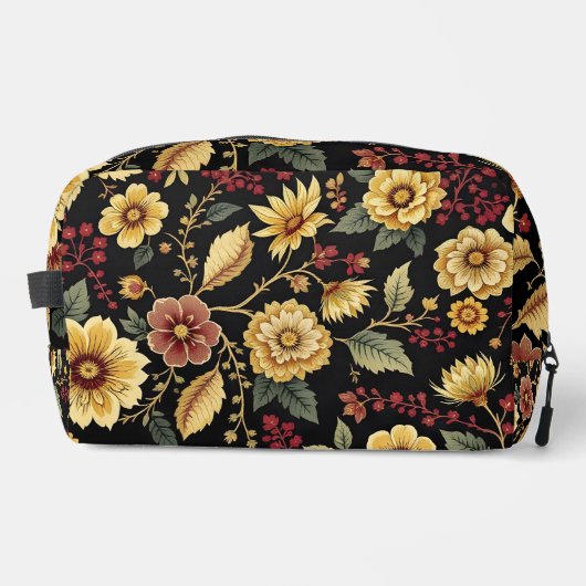 Toiletry Bags flowers pattern  ドップキット (正面)